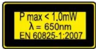 POWERFIX HG00304 - Risque lie au rayon laser - 2