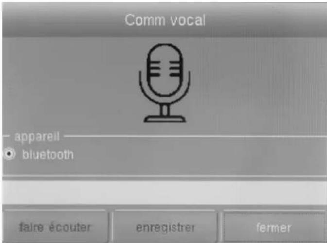 TROTEC XC600 - Sous-menu Ajouter un commentaire vocal - 1