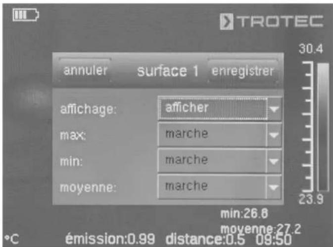 TROTEC XC600 - Réglages pour une surface - 1