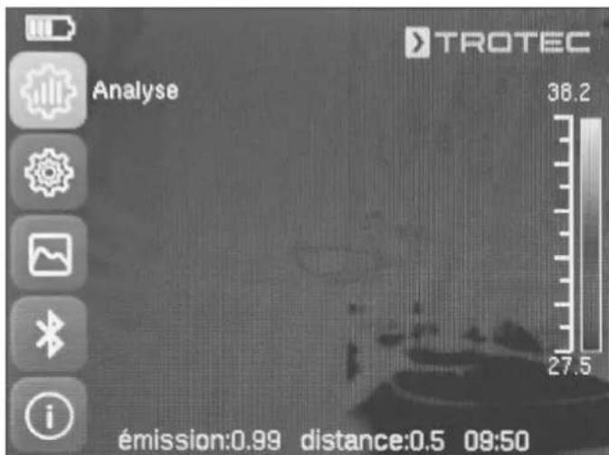 TROTEC XC300 - Menu Analyse - 1