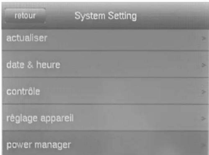 TROTEC XC300 - Sous-menu Systeme - 2