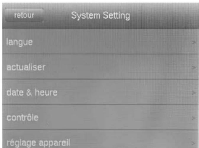 TROTEC XC300 - Sous-menu Systeme - 1