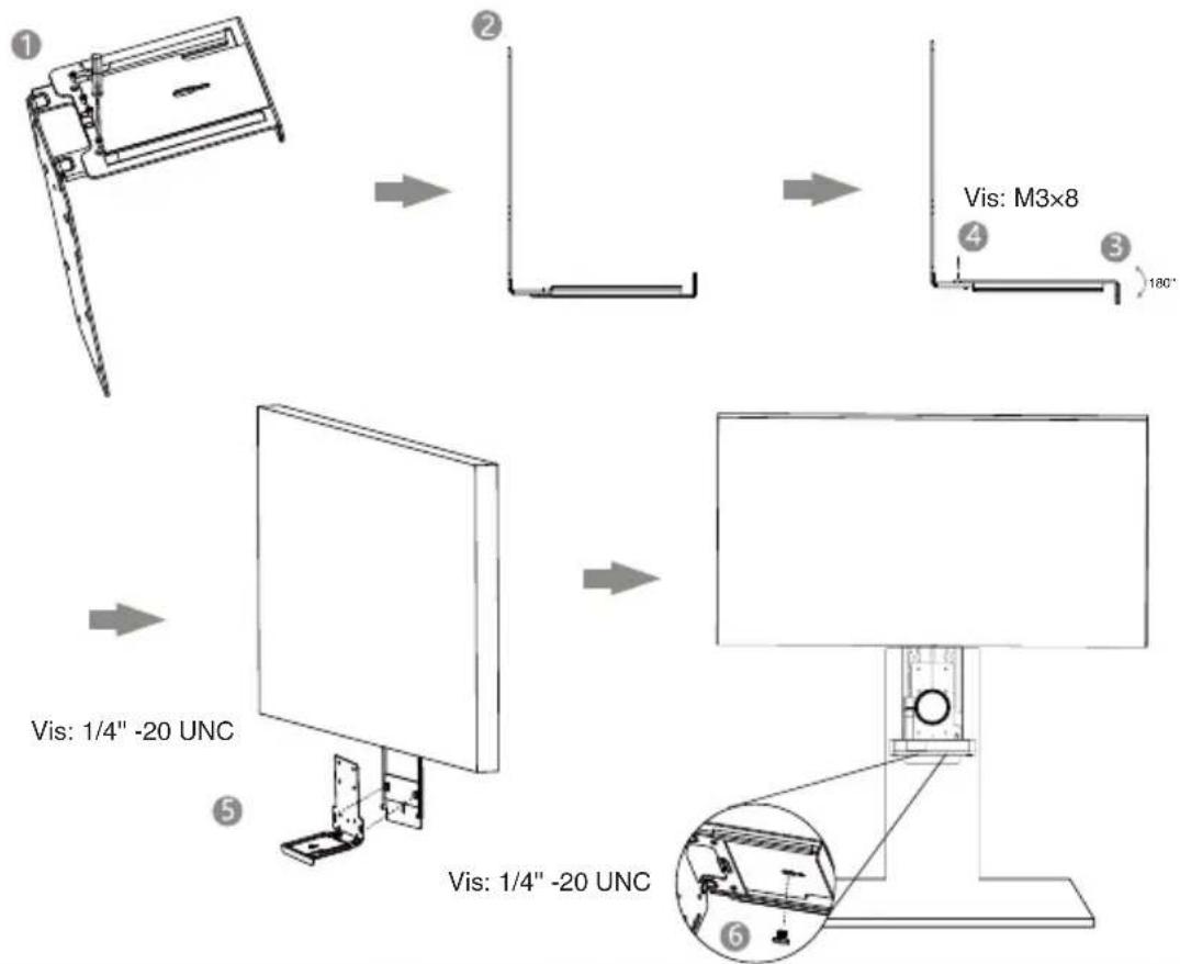 Yealink UVC86 - • Montage sur un support télé Mount2 - 1