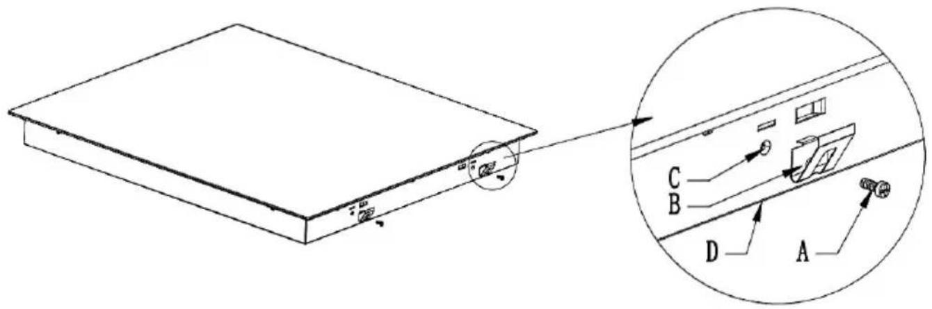 CONTINENTAL EDISON CETI3BFLEX - INSTALLATION OF THE HOB - 4