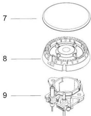 CONTINENTAL EDISON CECTG4BD - Burners - 2