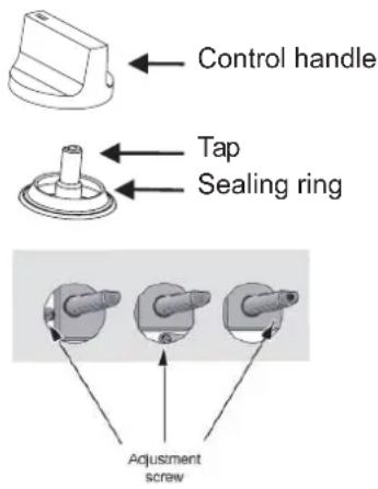 CONTINENTAL EDISON CECTG4BD - Set the flame to the minimum level - 1