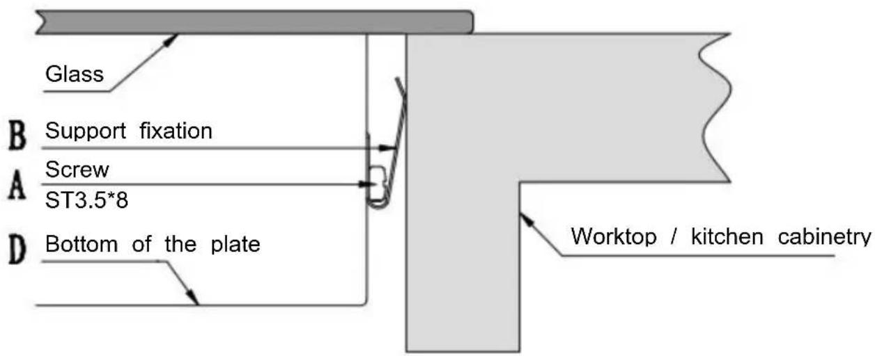 CONTINENTAL EDISON CETI3Z3B3T - INSTALLATION OF THE HOB - 7