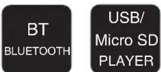 BT BLUETOOTH USB/ Micro SD PLAYER