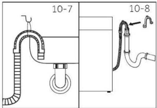 HAIER HW08CP1439NS - Tuyau de vidange à l'évier - 1
