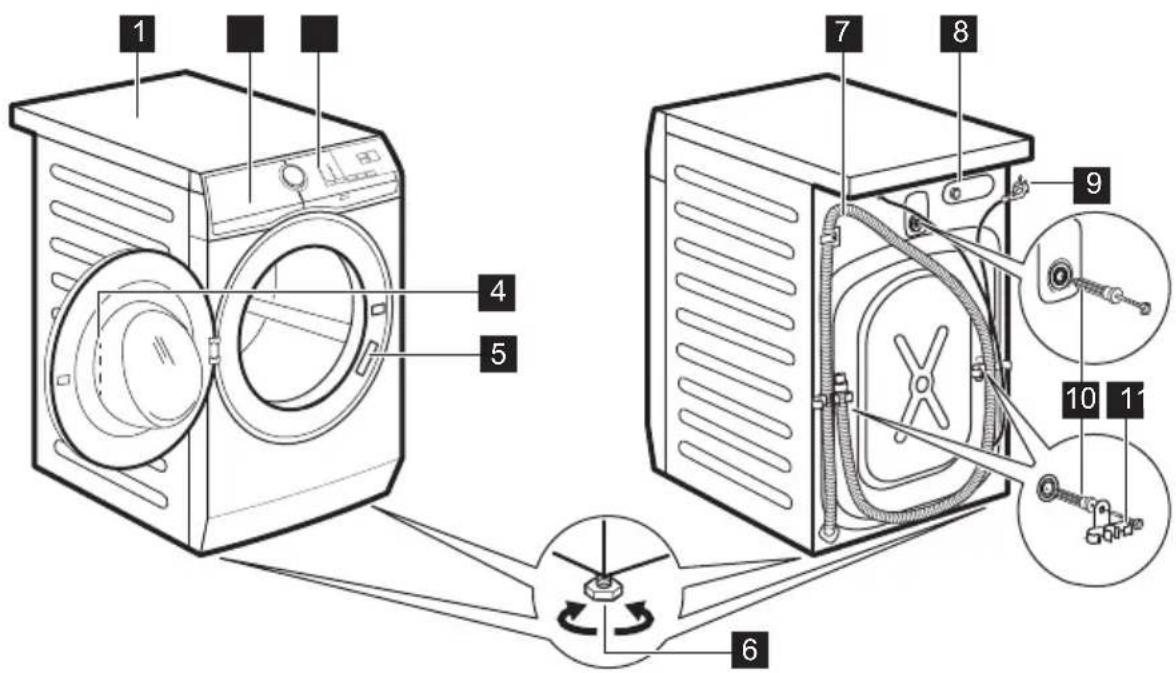 ZANUSSI ZZ86931AWF - VUE D'ENSEMBLE DE L'APPAREIL - 1