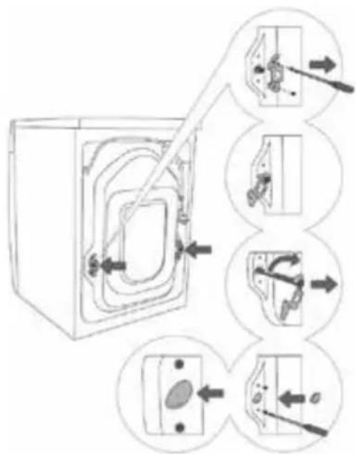 INVENTUM VWM9001W - REMOVING THE BLOCKING RODS - 1