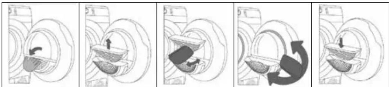 INVENTUM VDW9001B - CLEANING THE DRYER FILTER - 1