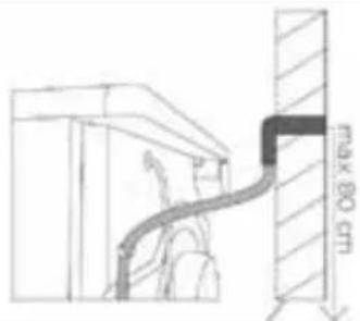 INVENTUM VDW9001B - INSTALLING THE EXTERNAL DRAINAGE HOSE (INCLUDED) - 2