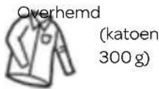 INVENTUM VDW9001B - REFERENTIEGEWICHT VAN DROGE KLEDING - 8