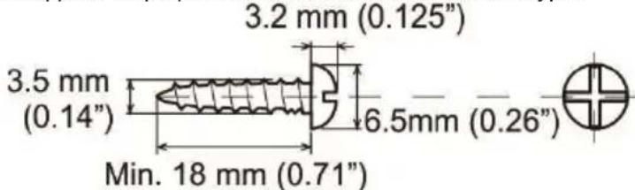Trevi HCV 10D35 DAB - Driving screws: Installing the unit: - 1
