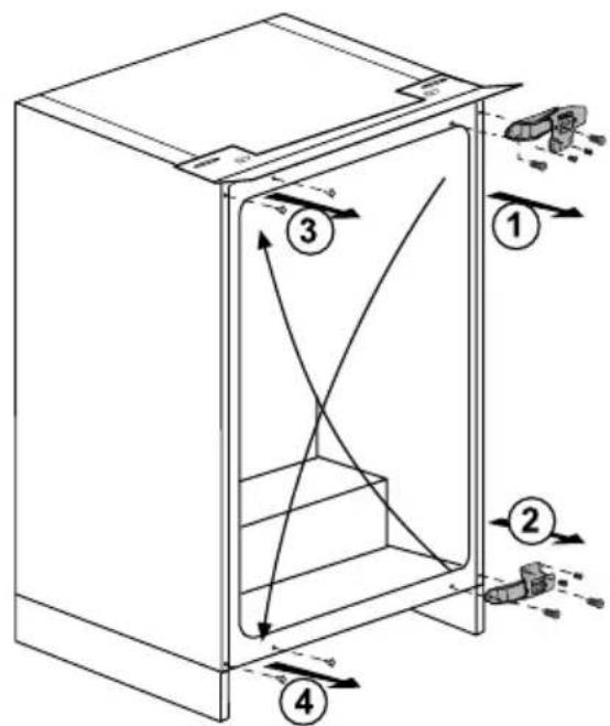 BEKO B 1803 N - De deuren omkeren - 1