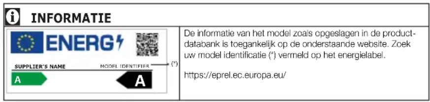 BEKO B 1803 N - Symbolen en hun beschrijvingen - 1