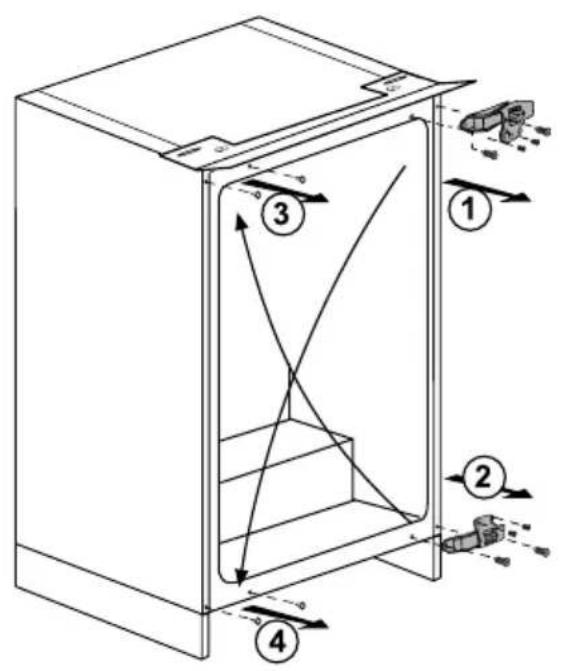 BEKO B 1803 N - Réversibilité des portes - 1