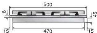 ILVE HCB70CN - Dimension des espaces d'encastrement - 14