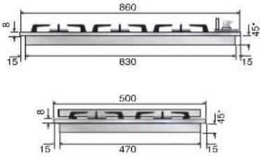 ILVE HCB60CN - Dimension des espaces d'encastrement - 6