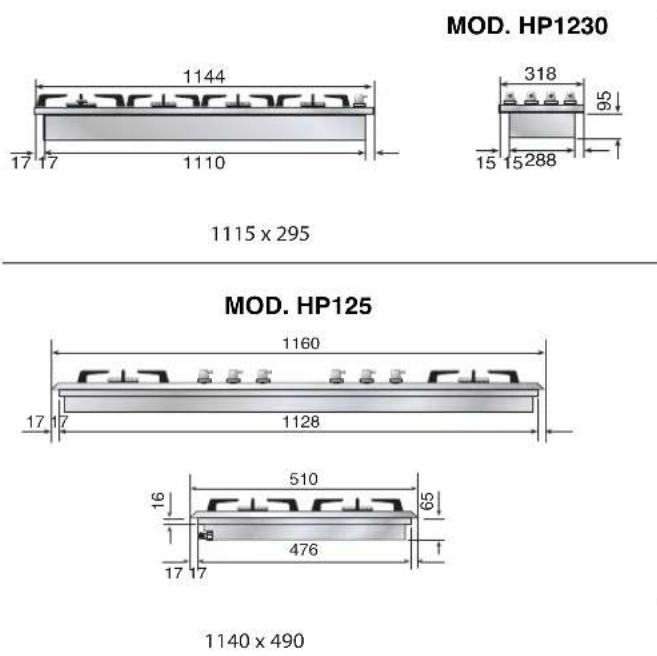 ILVE HCB60CN - Dimension des espaces d'encastrement - 11
