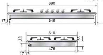 ILVE HCP9656D - Dimension des espaces d'encastrement - 8