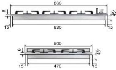 ILVE HCG30CK - Dimension des espaces d'encastrement - 6