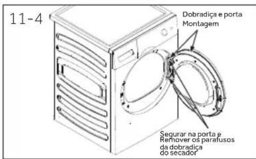 HAIER HD90A2979 - Oscilação reversa da porta (Apenas para modelos 8&amp;9 kg) - 1