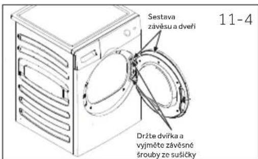 HAIER HD90A2979 - Vyjměte sestavu dveři - 1