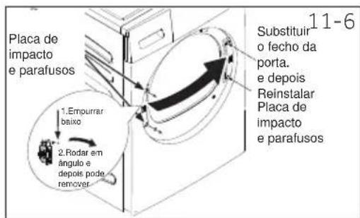 HAIER HD90A2979 - Rodar e substituiro o Conjunto da dobradiça/portala - 1