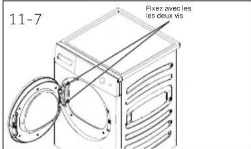 HAIER HD90A2979 - Retirez, tournez et remplacez la porte interieure - 4