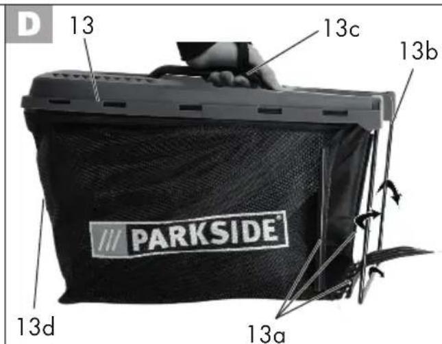 PARKSIDE PRMA 40Li A3 - Cortacésped recargable de 40 V - 3