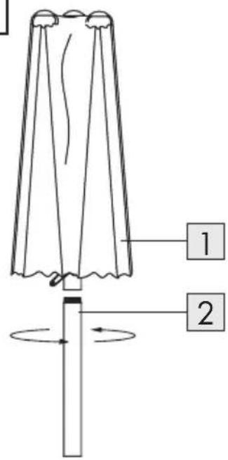 FLORABEST HG06994 - PARASOL DOUBLE 1,5 X 3,0 M - 2