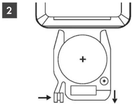 SILVERCREST STHL 2000 A1 - Fernbedienung: Batterie einsetzen/ wechseln - 3