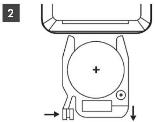 SILVERCREST STHL 2000 A1 - Télécommande: insérer / remplacer la pile - 3