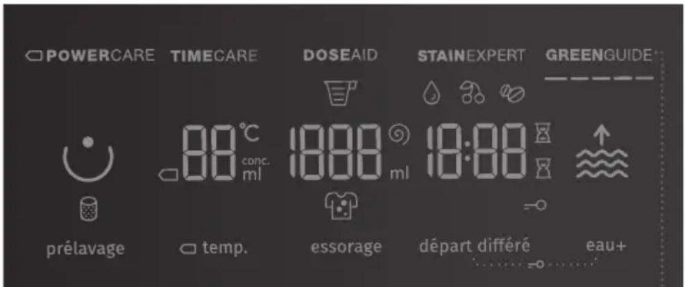 GORENJE WS16ALNST - ÉTAPE 5 : SÉLECTION DES FONCTIONS COMPLÉMENTAIRES - 1