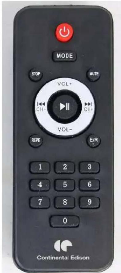 CONTINENTAL EDISON celed53hp20b4 - Description of the remote control - 1
