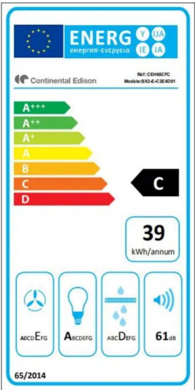 CONTINENTAL EDISON CEH60CFC - Minuteur (arrêt automatique): - 1