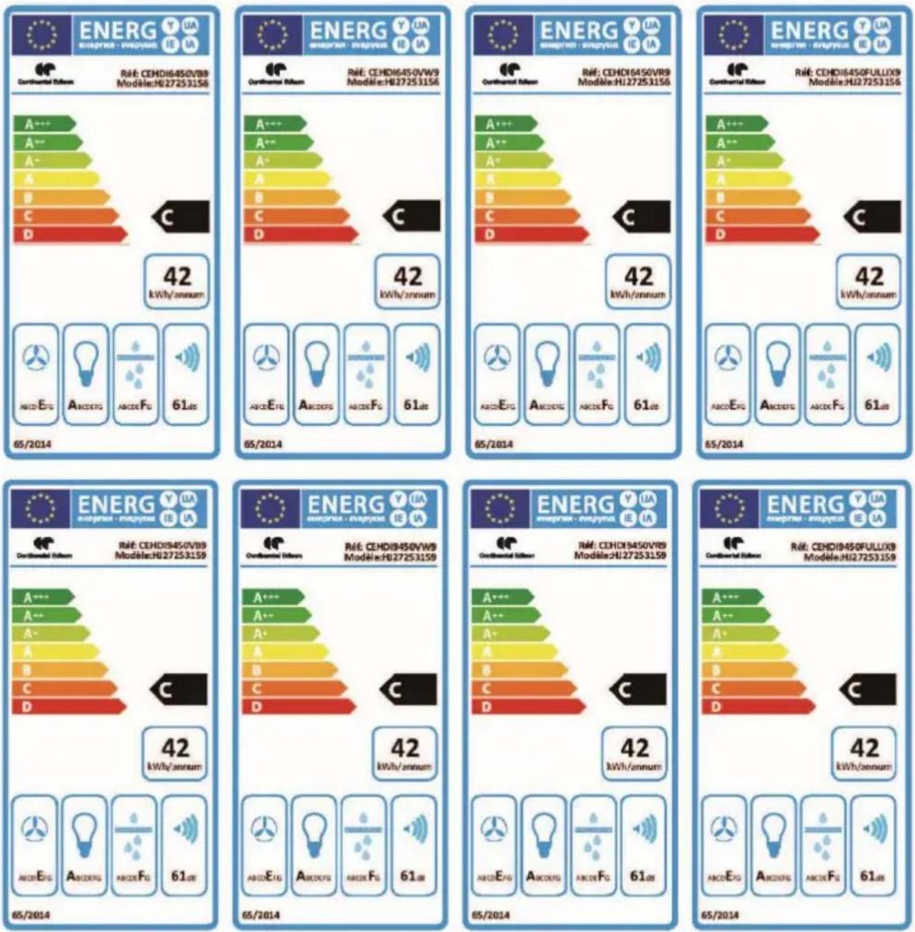 CONTINENTAL EDISON CEHDI9450WB9 - • Monthly Cleaning for Grease Filter - 9