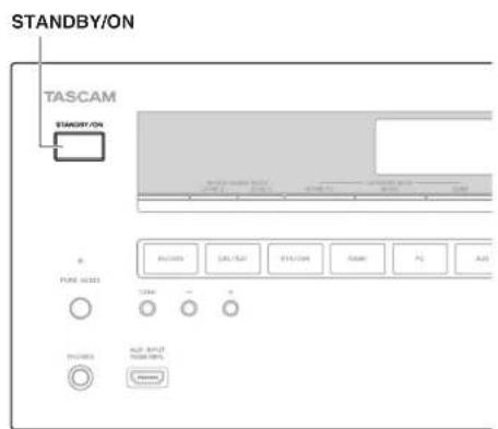 TASCAM PAR200 - Mise sous/hors tension du Récepteur AV - 1