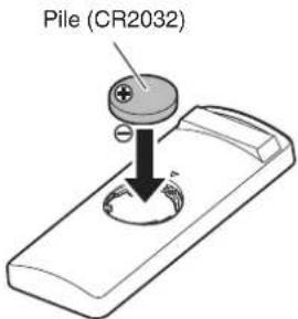 MARANTZ VS3003 - Insertion des piles - 2