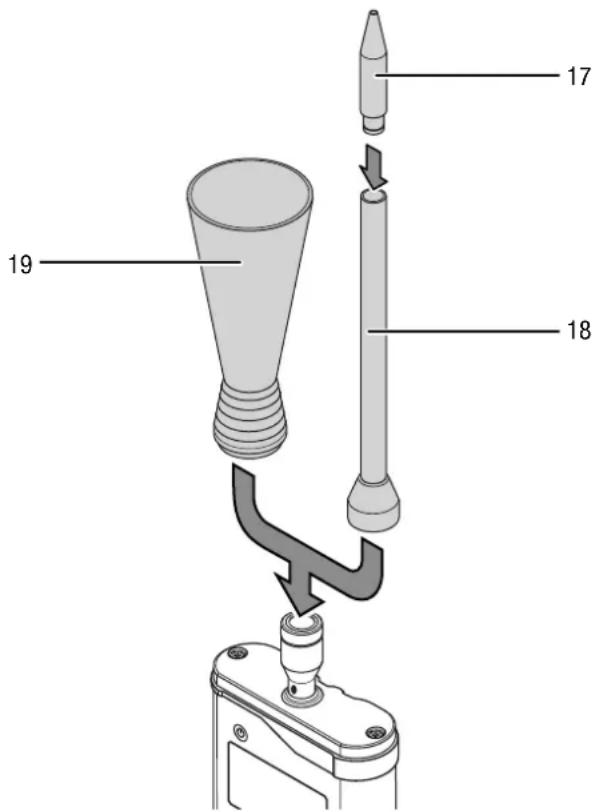 TROTEC SL3000 - Utiliser les embouts des sondes à bruits aériens - 1