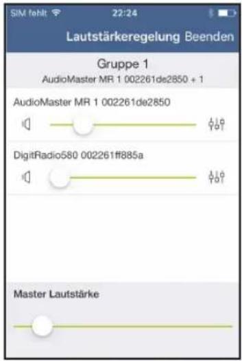 TECHNISAT AudioMaster MR2 - Regolazione del volume nella modalità multiroom - 1