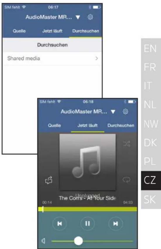 TECHNISAT AudioMaster MR2 - Používáni prehrávacé Hudby / UPnP - 1