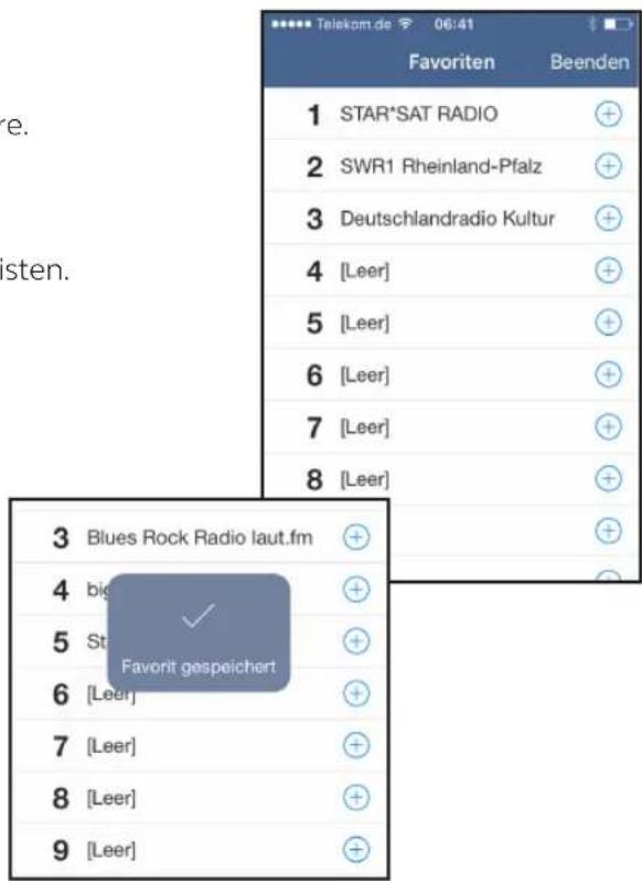 TECHNISAT AudioMaster MR2 - Vise og redigere favoritlisten - 1