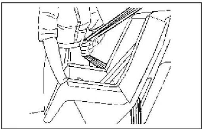 Buick Rainier (2006) - Fixation d'un appareil de retenue pour enfant en position siège arrière extérieur - 2