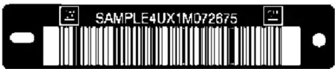 Buick Rainier (2006) - Numérod'identification du véhicule(NIV) - 1