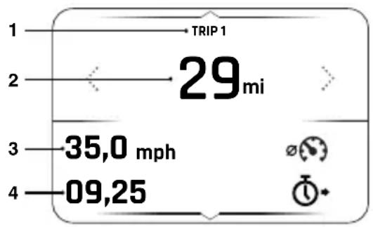 TRIUMPH Tiger Sport 660 (2021) - Totalisateurs partiels - 1