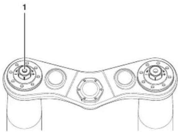 TRIUMPH Speed Triple 1200 RR (2021) - Réglage de l'amortissement de compression - 1