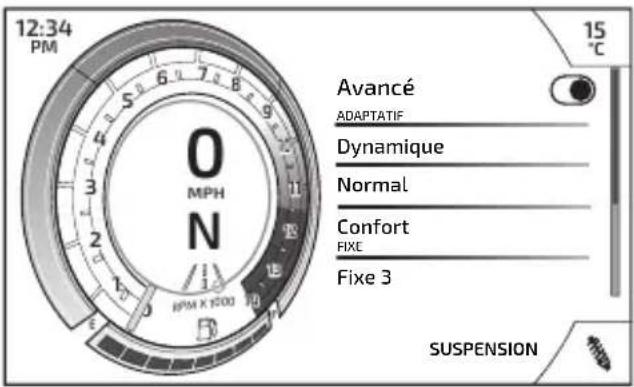 TRIUMPH Speed Triple 1200 RR (2021) - Paramètres - Suspension - 1